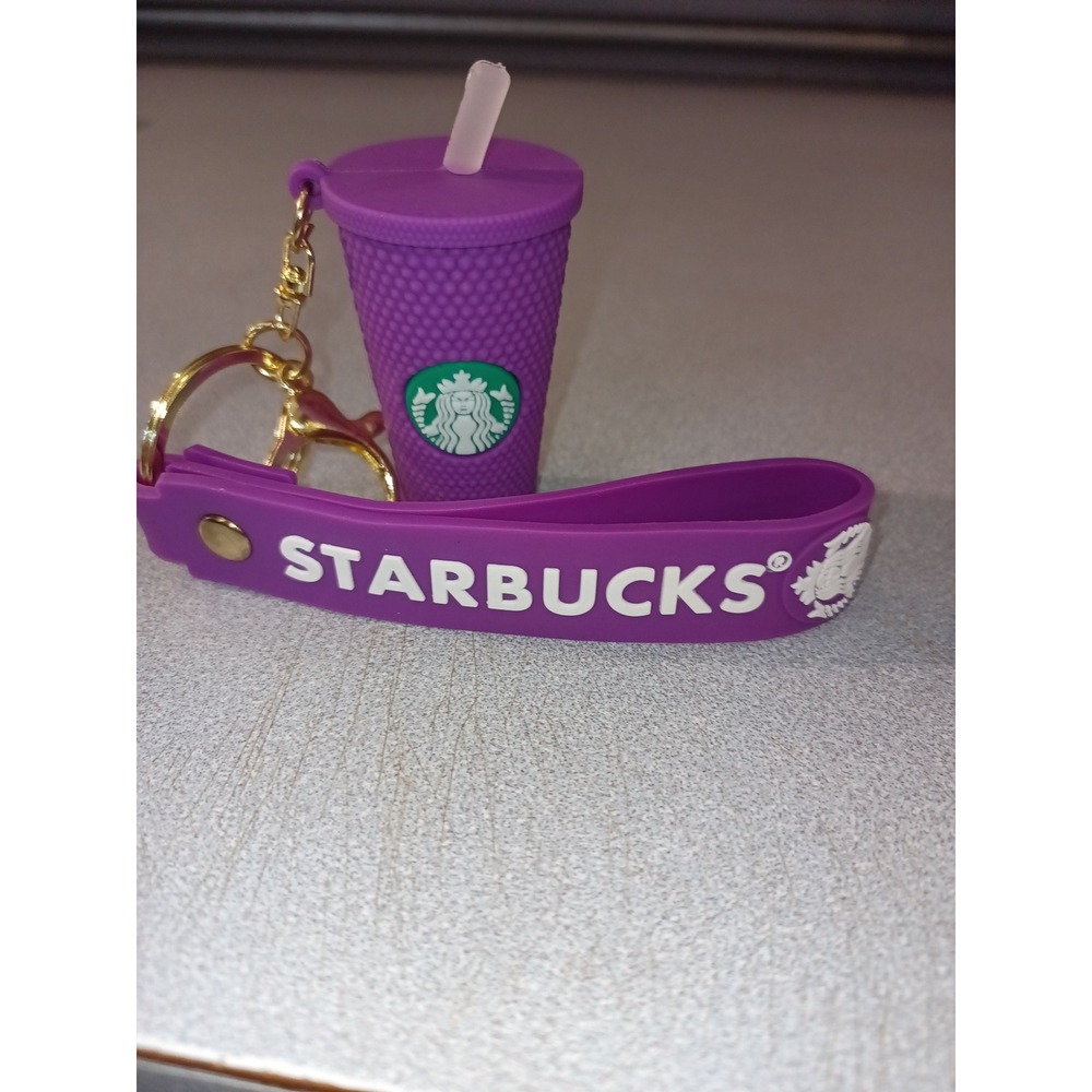 Starbucks purse charm key chain